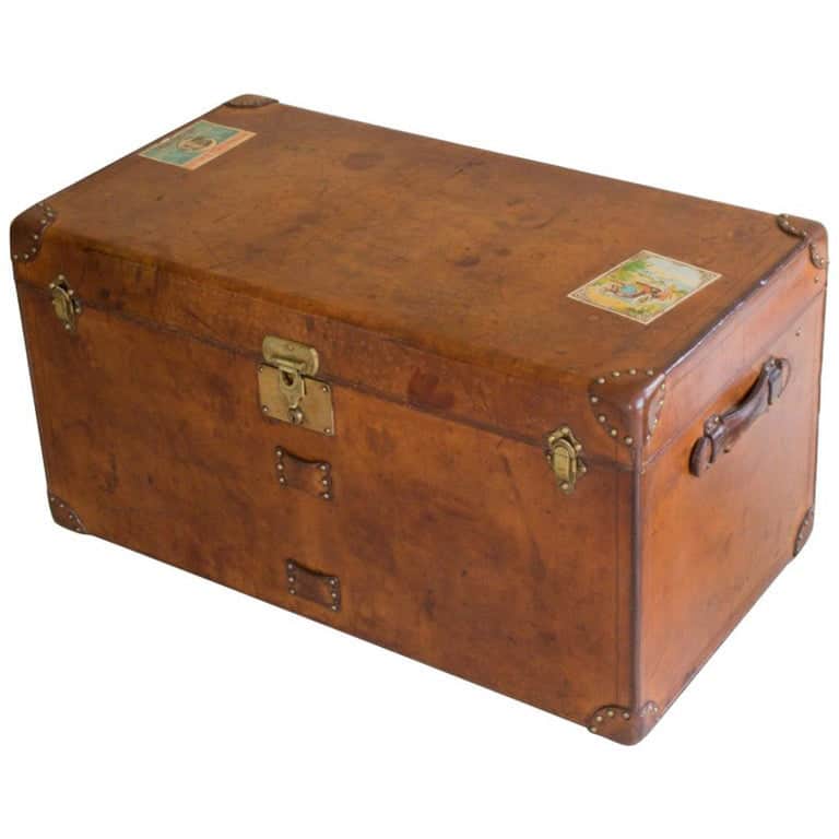 Early Historically Important Vintage Louis Vuitton Steamer Trunk